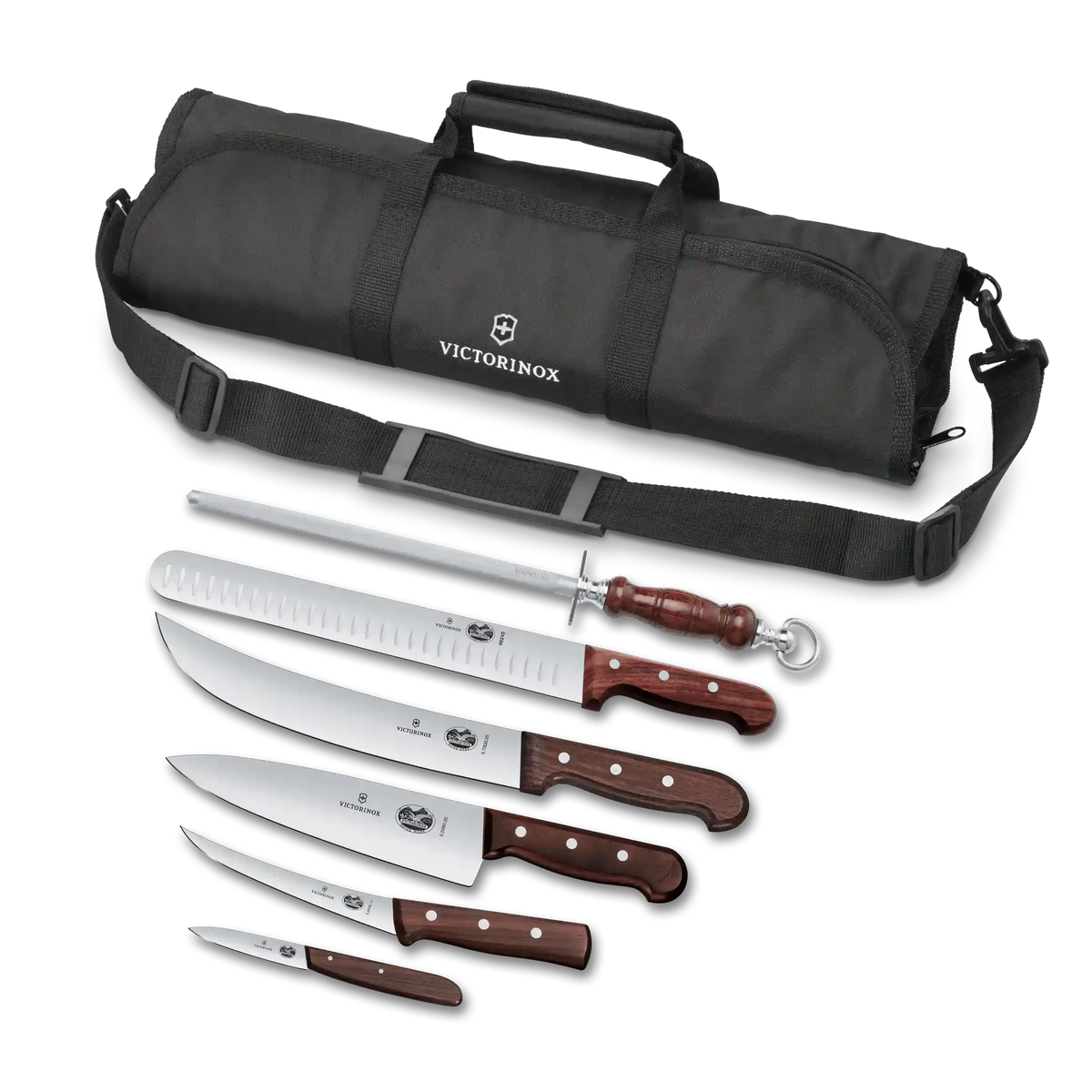 Wood Seven Piece BBQ Set