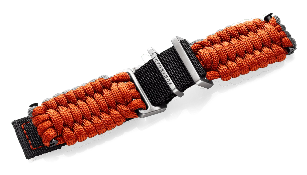 Orange paracord strap with buckle